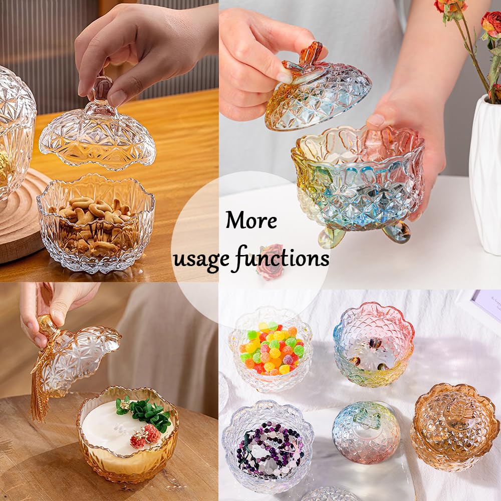 Refillable Glass Powder Jar with 3.5" Puff – Makeup & Body Powder Container